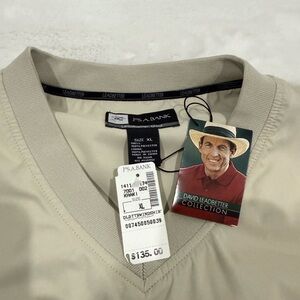 Jos. A. Bank LeadBetter Golf V-neck Long Sleeve Windbreaker Men XL Beige
